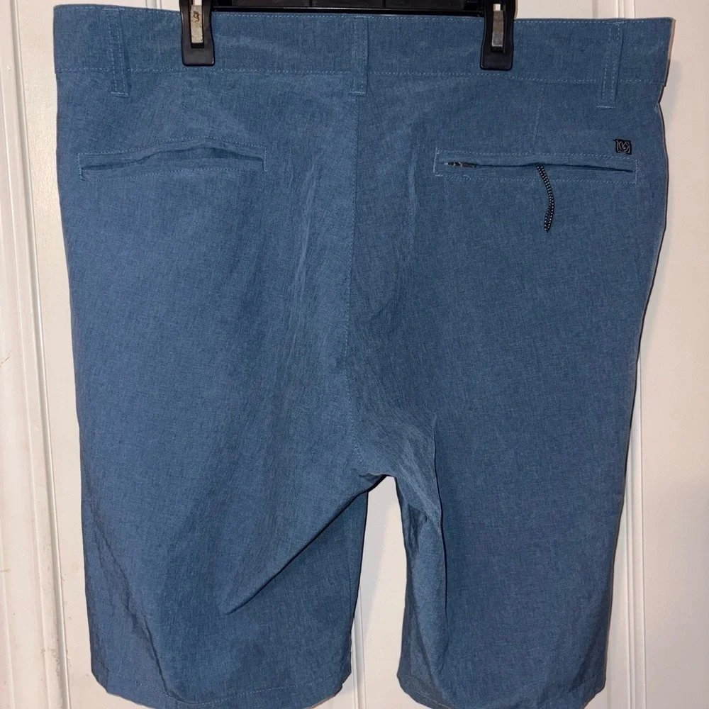 Burnside Men's Denim Blue Flat Front Shorts